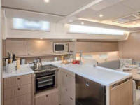 Bavaria charter boat cyprus - galley