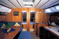 Alfa Yachts - The interior is finished in warm wood