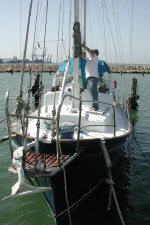 A steel ketch is for sale in Cyprus